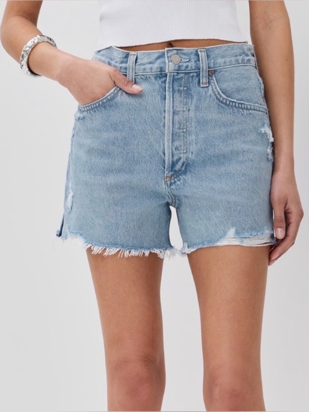 Agolde Dee Shorts Light Blue Denim shorts size 29